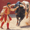 Matador Bullfight Enthralling Scene Diamond Painting