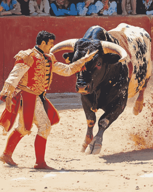 Matador Bullfight Enthralling Scene Diamond Painting