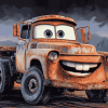 Mater Cars Animation Diamond Painting