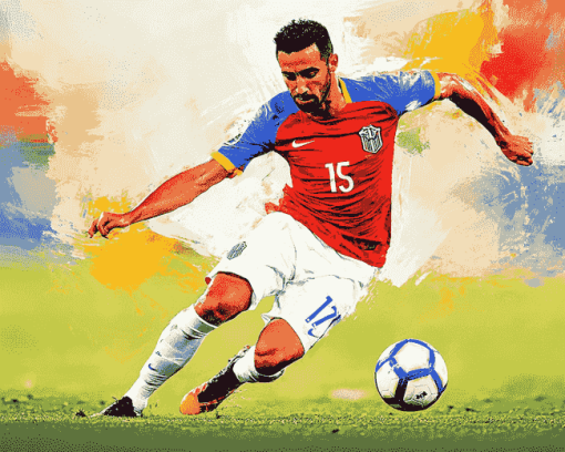 Mauricio Isla Soccer Star Diamond Painting