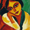 Max Pechstein Woman Abstract Diamond Painting