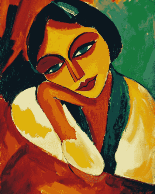 Max Pechstein Woman Abstract Diamond Painting