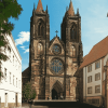 Meissen Cathedral Architecture Diamond Painting