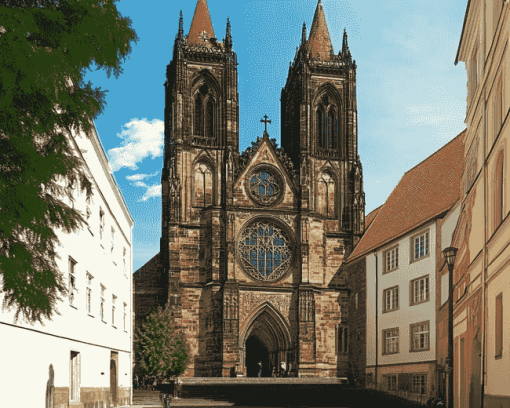 Meissen Cathedral Architecture Diamond Painting