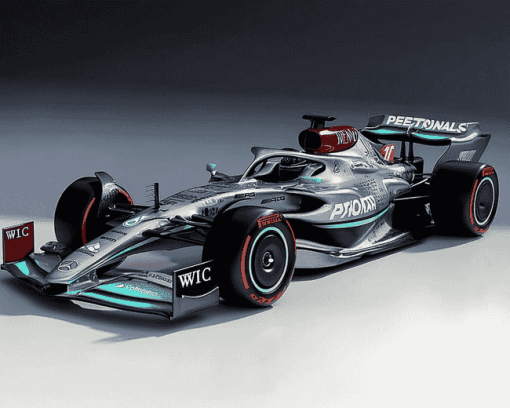 Mercedes F1 Car Racing Diamond Painting