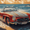 Mercedes SL 300 Classic Diamond Painting