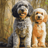 Merle Labradoodle Puppies Diamond Painting