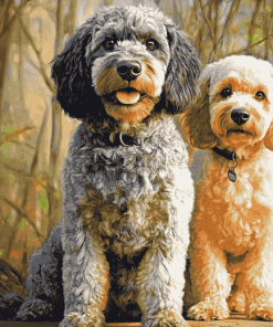 Merle Labradoodle Puppies Diamond Painting