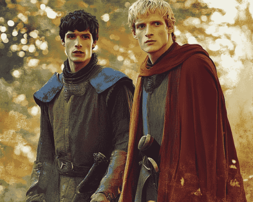 Merlin and Arthur Film Stars Diamond Painting