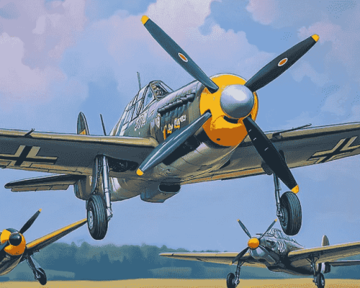 Messerschmitt Bf 109 Aircraft Diamond Painting