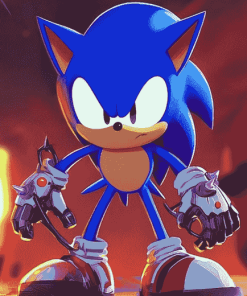 Metal Sonic Animation Diamond Painting