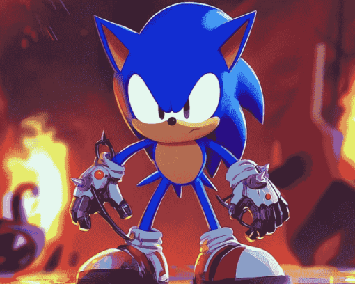 Metal Sonic Animation Diamond Painting