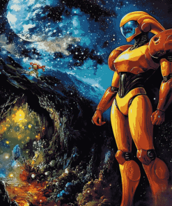 Metroid Samus Video Game Diamond Painting