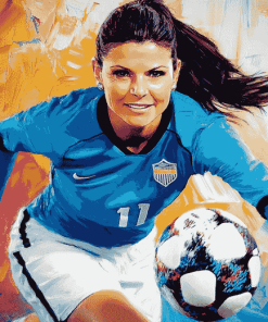 Mia Hamm Soccer Legend Diamond Painting