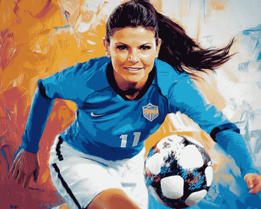 Mia Hamm Soccer Legend Diamond Painting