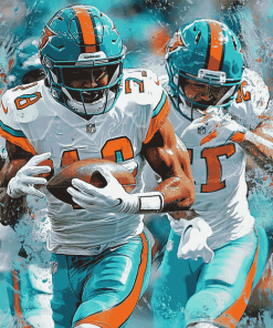 Miami Dolphins American Football Diamond Painting