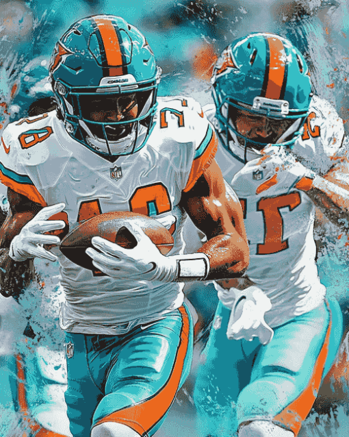 Miami Dolphins American Football Diamond Painting