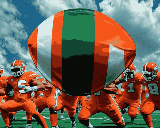 Miami Football Team Diamond Painting