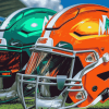 Miami Hurricanes Football Helmet Diamond Painting