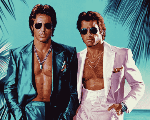 Miami Vice Movie Scene Diamond Painting