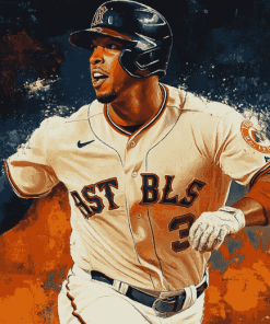 Michael Brantley Baseball Diamond Painting