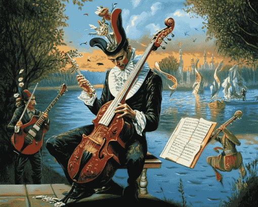 Michael Cheval Absurd Musician Diamond Painting