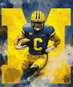 Michigan Wolverines Football Diamond Painting