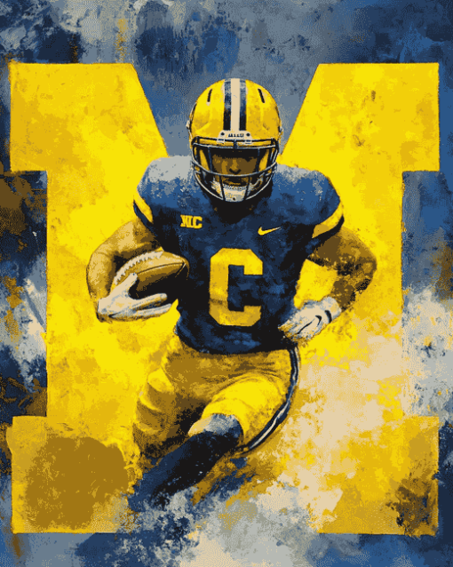 Michigan Wolverines Football Diamond Painting