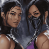 Mileena And Kitana Fighters Diamond Painting