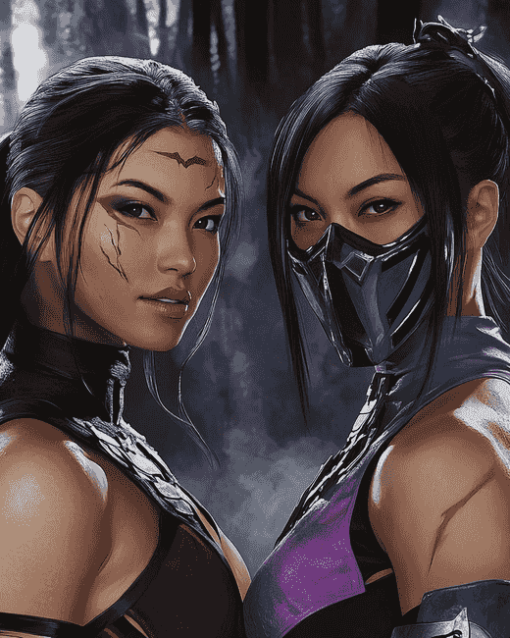 Mileena And Kitana Fighters Diamond Painting