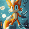 Miles Tails Prower Cartoon Diamond Painting