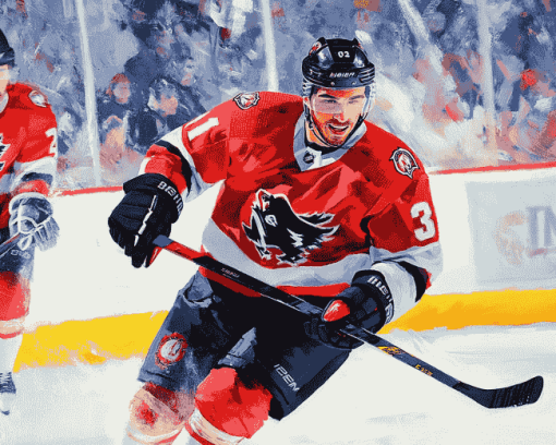 Miles Wood Ice Hockey Legend Diamond Painting