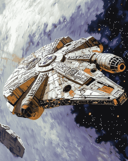 Millennium Falcon Starship Diamond Painting