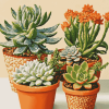 Mini Succulents Plants Diamond Painting