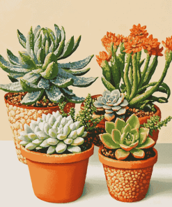 Mini Succulents Plants Diamond Painting