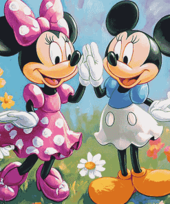 Minnie and Daisy Magic Diamond Painting