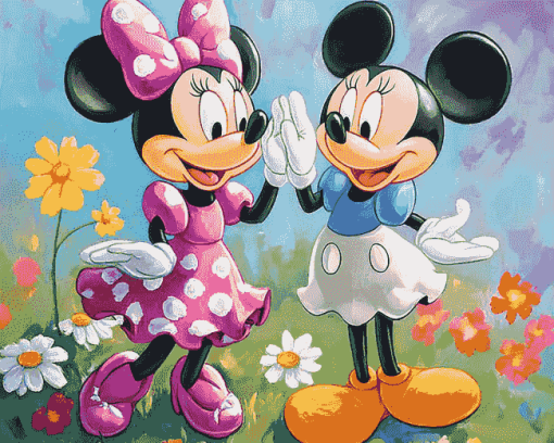 Minnie and Daisy Magic Diamond Painting