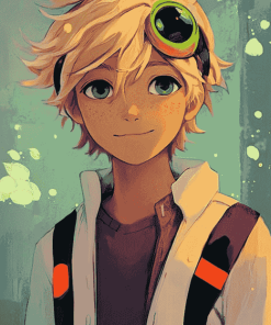 Miraculous Adrien Animation Diamond Painting