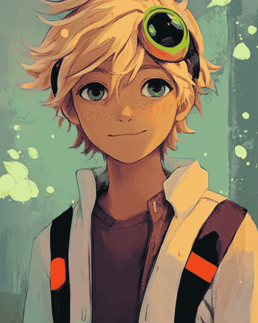 Miraculous Adrien Animation Diamond Painting