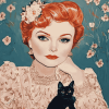 Miss Kitty Amanda Blake Tribute Diamond Painting