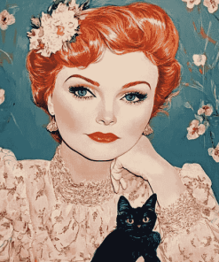 Miss Kitty Amanda Blake Tribute Diamond Painting