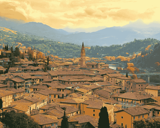 Modena Mountain Views Diamond Painting