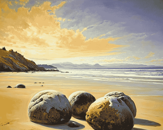 final Moeraki Boulders artwork