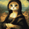 Mona Lisa Cat Diamond Painting