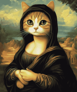 Mona Lisa Cat Diamond Painting