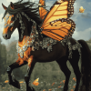 Monarch Fantasy Horse Diamond Painting