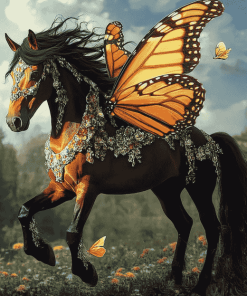 Monarch Fantasy Horse Diamond Painting