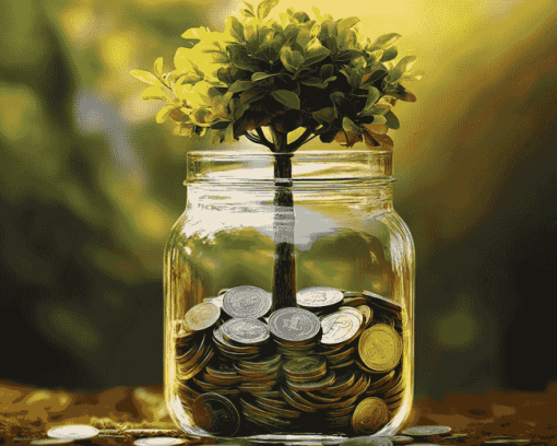 Money Tree Plant Diamond Painting