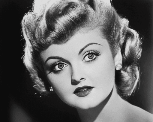 Monochrome Angela Lansbury Diamond Painting