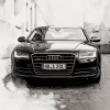 Monochrome Audi A8 Engine Diamond Painting